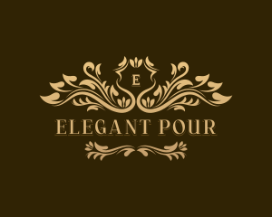 Elegant Floral Wedding logo design