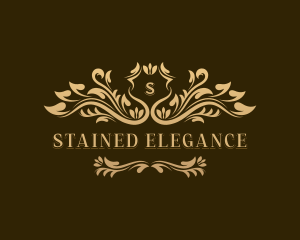 Elegant Floral Wedding logo design