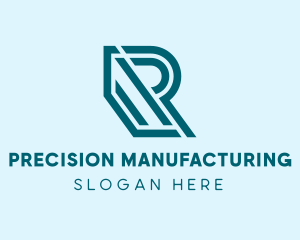 Manufacturing - Geometric Industrial Business Letter R logo design