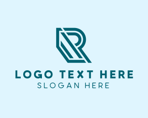 Manufacturing - Geometric Industrial Business Letter R logo design