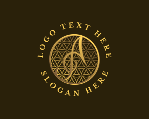 Letter A - Ornate Elegant Pattern logo design