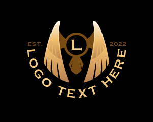 Exchange - Luxury Wing Letter logo design