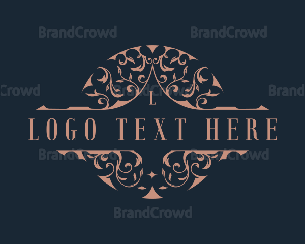 Luxury Floral Ornament Logo