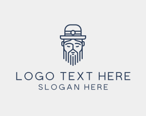 Black Hat - Gentleman Hat Man logo design