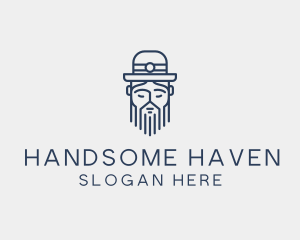 Gentleman Hat Man  logo design