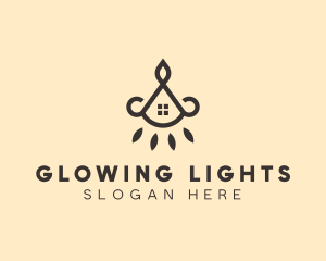 Home Lighting Window logo design