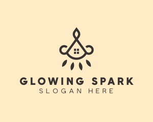 Home Lighting Window logo design