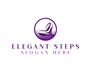 Heels - Elegant Heels Footwear logo design