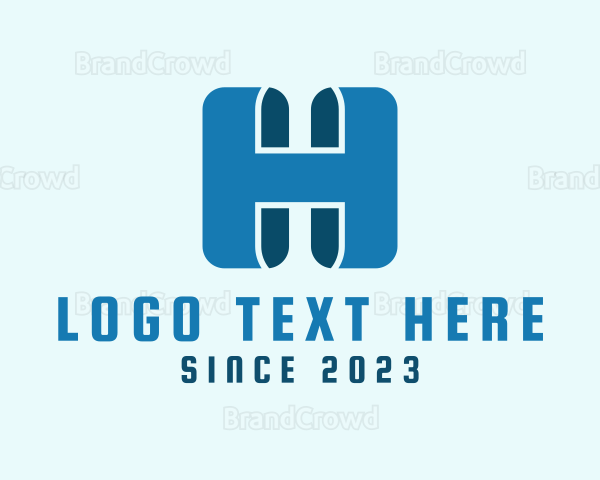 Modern Digital Letter H Logo