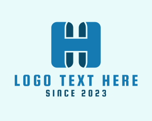 Network - Modern Digital Letter H logo design