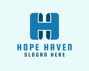 Modern Digital Letter H Logo