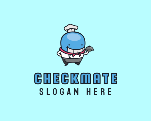 Whale Chef Dining logo design