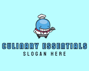 Whale Chef Dining logo design