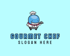 Chef - Whale Chef Dining logo design