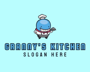 Whale Chef Dining logo design