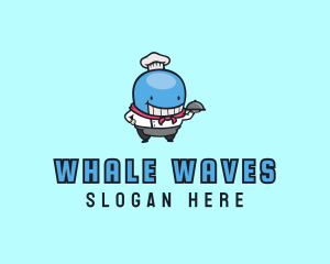 Whale - Whale Chef Dining logo design