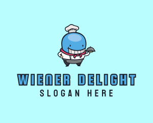 Whale Chef Dining logo design