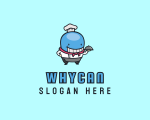 Cooking - Whale Chef Dining logo design