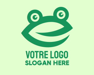 Commercial - Green Frog Face logo design