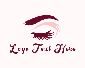 Lady - Eyelash Extension Beauty Salon logo design