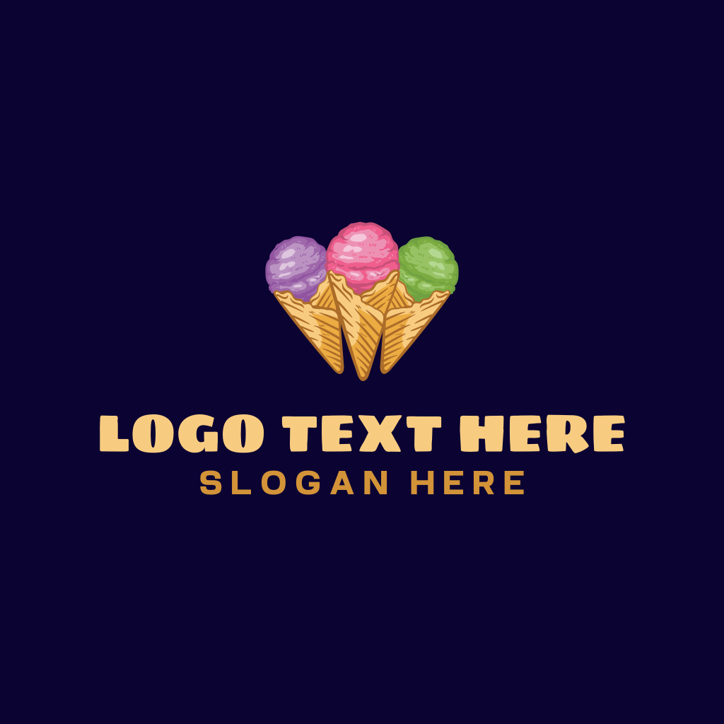 Gelato Ice Cream Dessert Logo | BrandCrowd Logo Maker