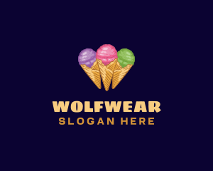 Dessert - Gelato Ice Cream Dessert logo design