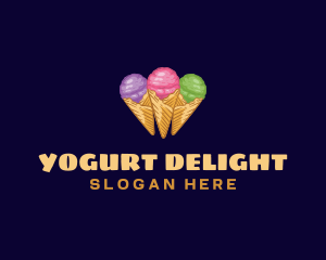 Yogurt - Gelato Ice Cream Dessert logo design