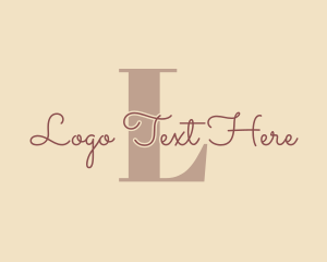 Lettermark - Elegant Feminine Salon logo design