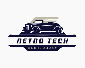 Retro Car Garage logo design