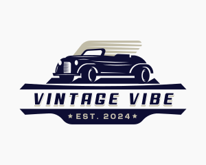 Retro Car Garage logo design