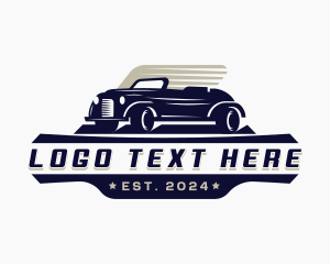 Dealership - Retro Car Garage logo design