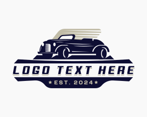 Retro Car Garage Logo