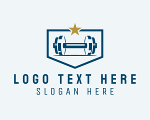 Weight Lifting Barbell  Logo