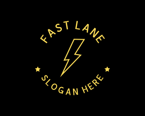 Electric Lightning Fast logo design