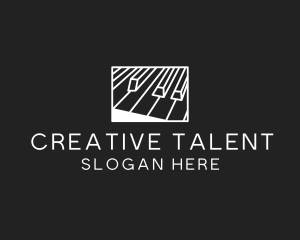 Talent - Piano Music Keys logo design