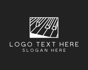 Hobby - Piano Music Keys logo design