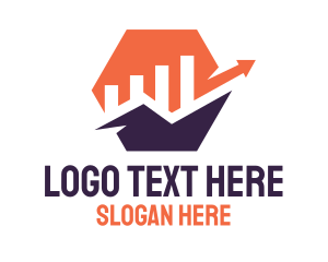 Hexagon Accountant Financial Growth Logo