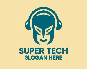 Super - Super Hero Headphones logo design