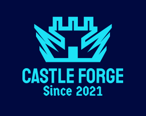 Medieval Gaming Castle  logo design