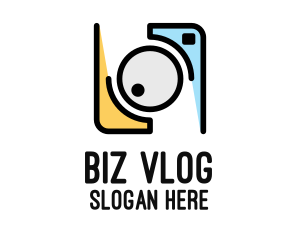 Vlog - Photography Camera Vlog logo design