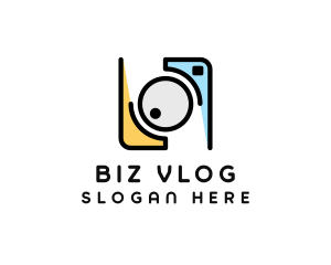 Photography Camera Vlog logo design