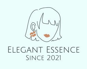 Makeup Woman Jewelry  logo design