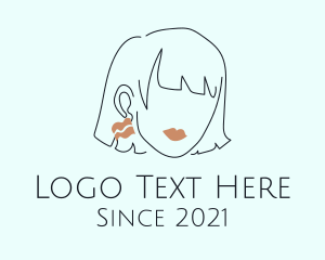 Makeup - Makeup Woman Jewelry logo design