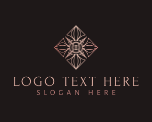 Architect - Geometric Diamond Flower logo design