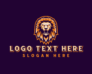 Red Lion - Lion King Safari logo design