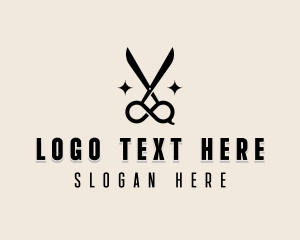 Grooming - Barber Scissor Haircut logo design