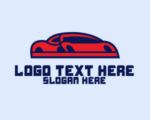 Modern - Red Automotive Sports Car logo design