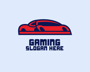 Red Automotive Sports Car  Logo