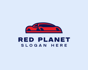 Red Automotive Sports Car  logo design