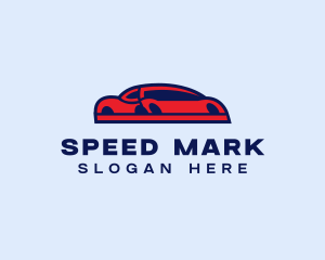 Red Automotive Sports Car  logo design